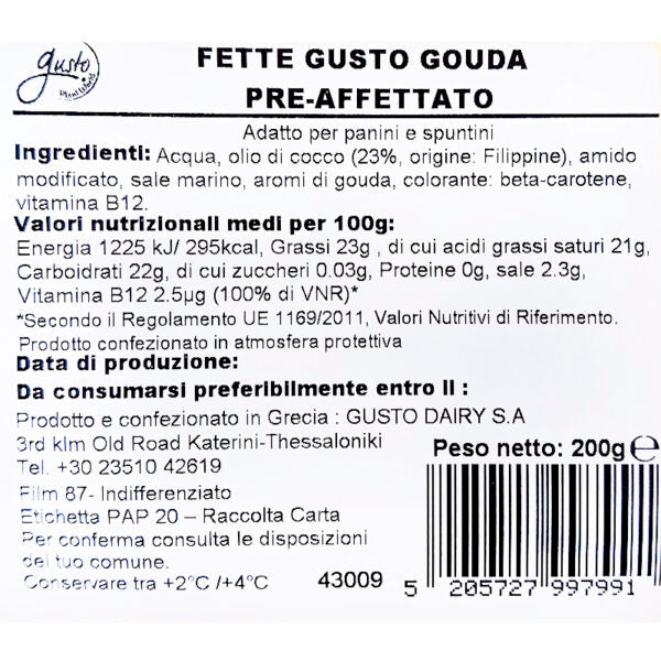 Vgusto Fette gusto Gouda 200 gr