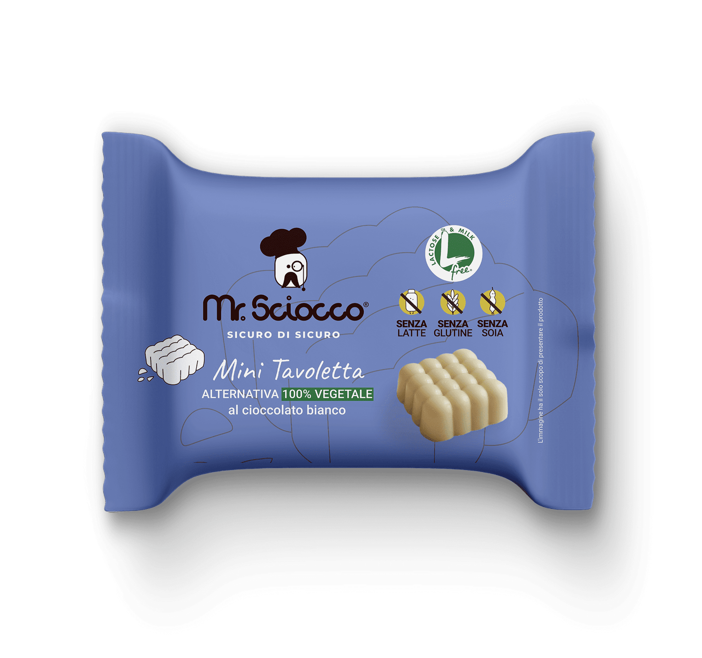 Mini Tavolette ALTERNATIVA 100% VEGETALE al cioccolato bianco