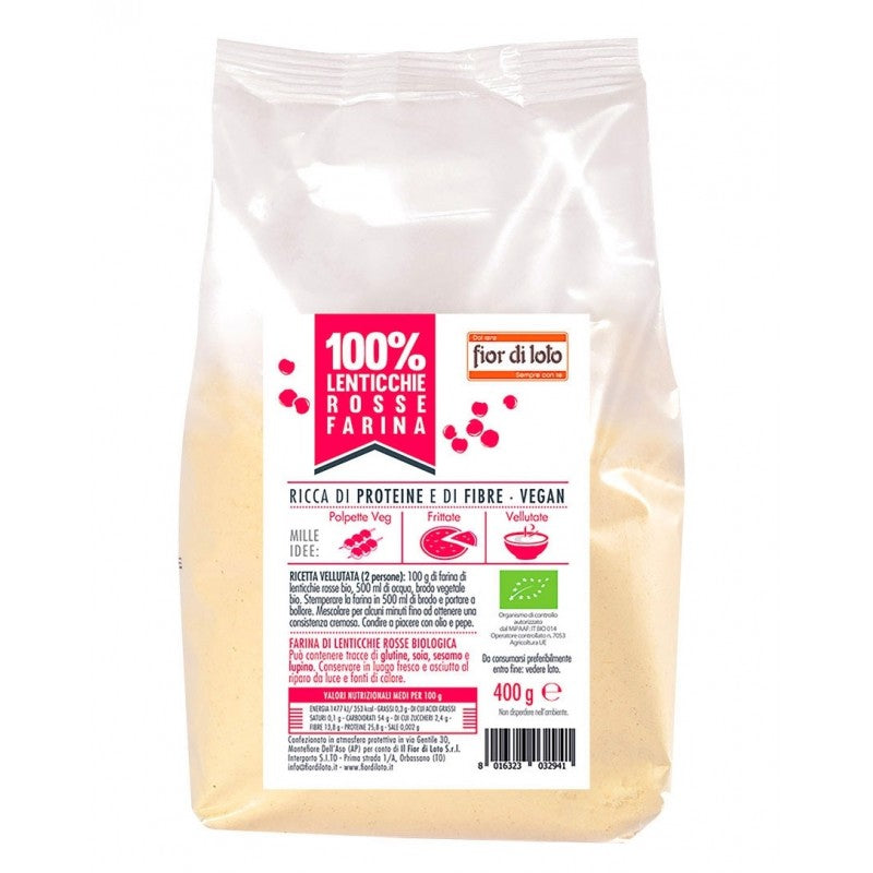 Farina di Lenticchie Rosse - Fior di Loto