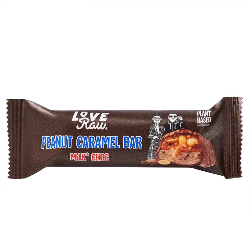 M:lk Choc Peanut caramel bar - LoveRaw