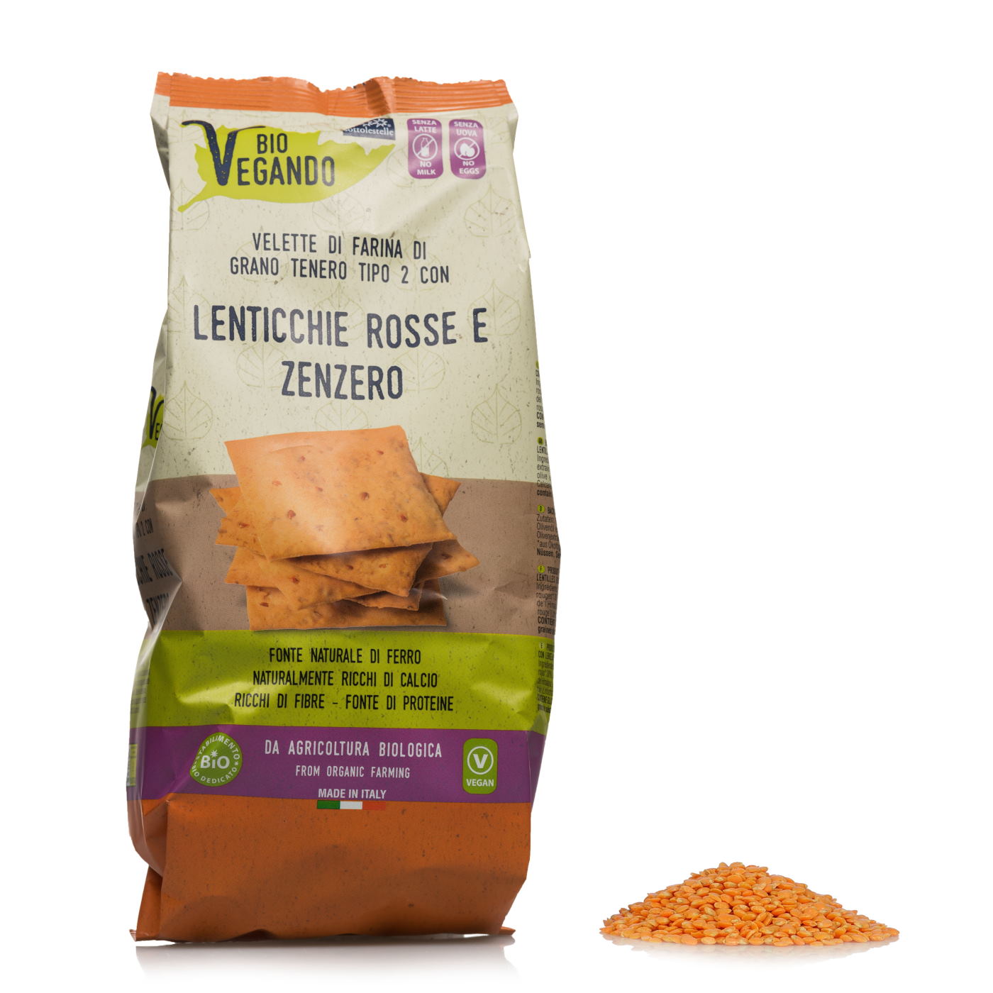 BioVegando Velette con Lenticchie Rosse e Zenzero