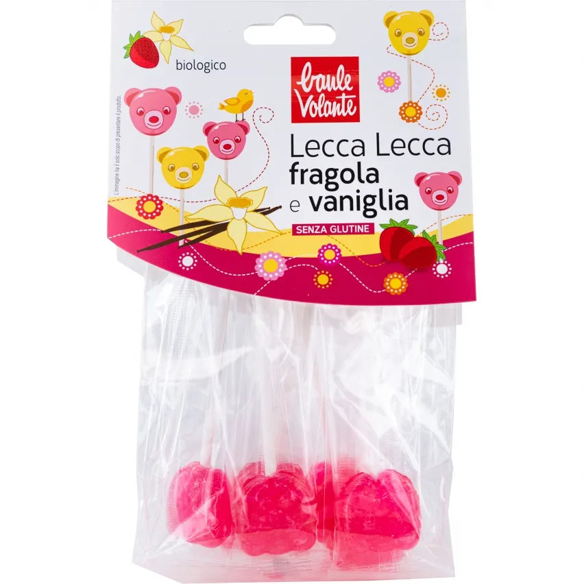 Lecca lecca fragola e vaniglia