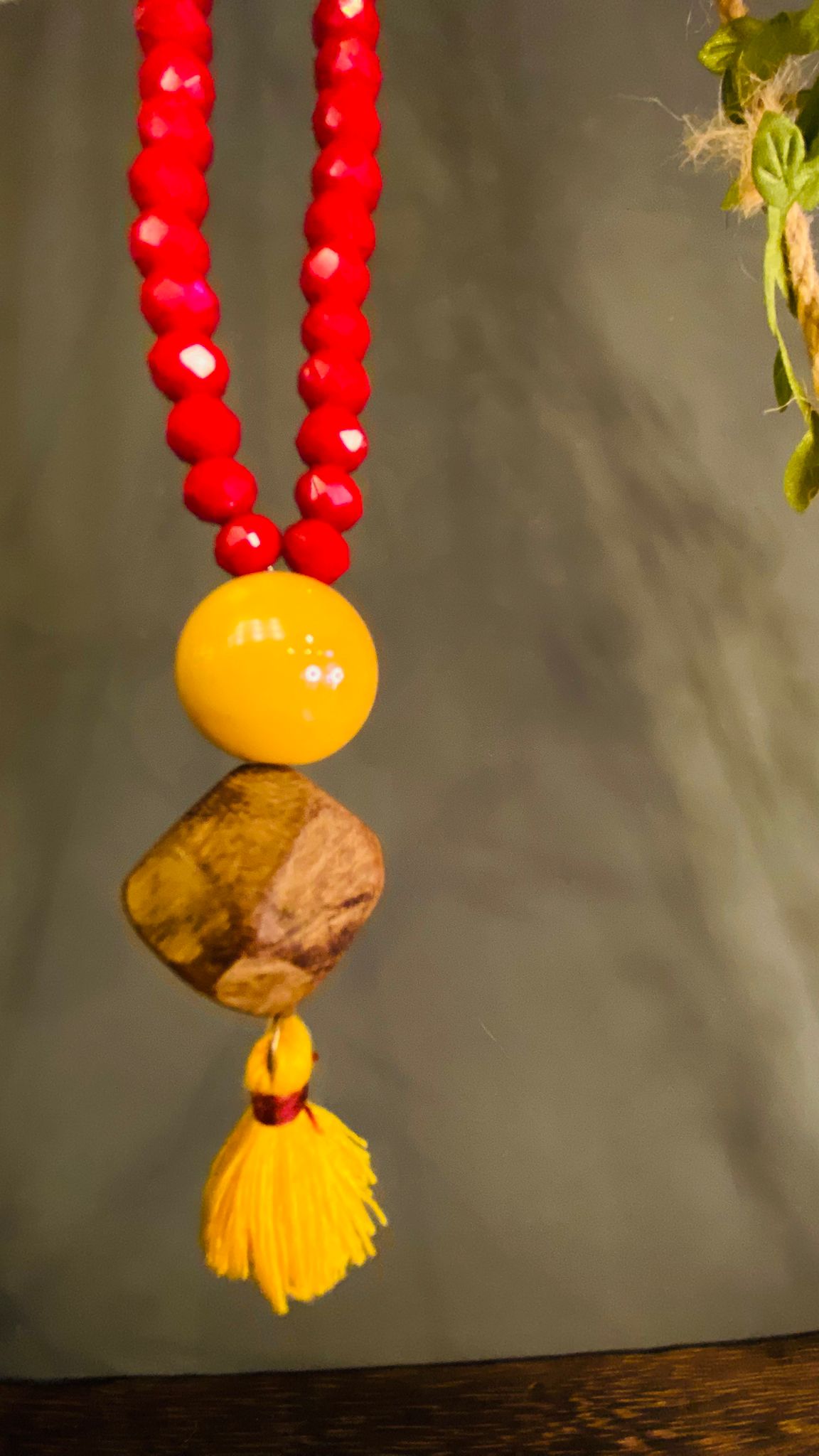 Mala in pietre dure – Rosso & Senape
