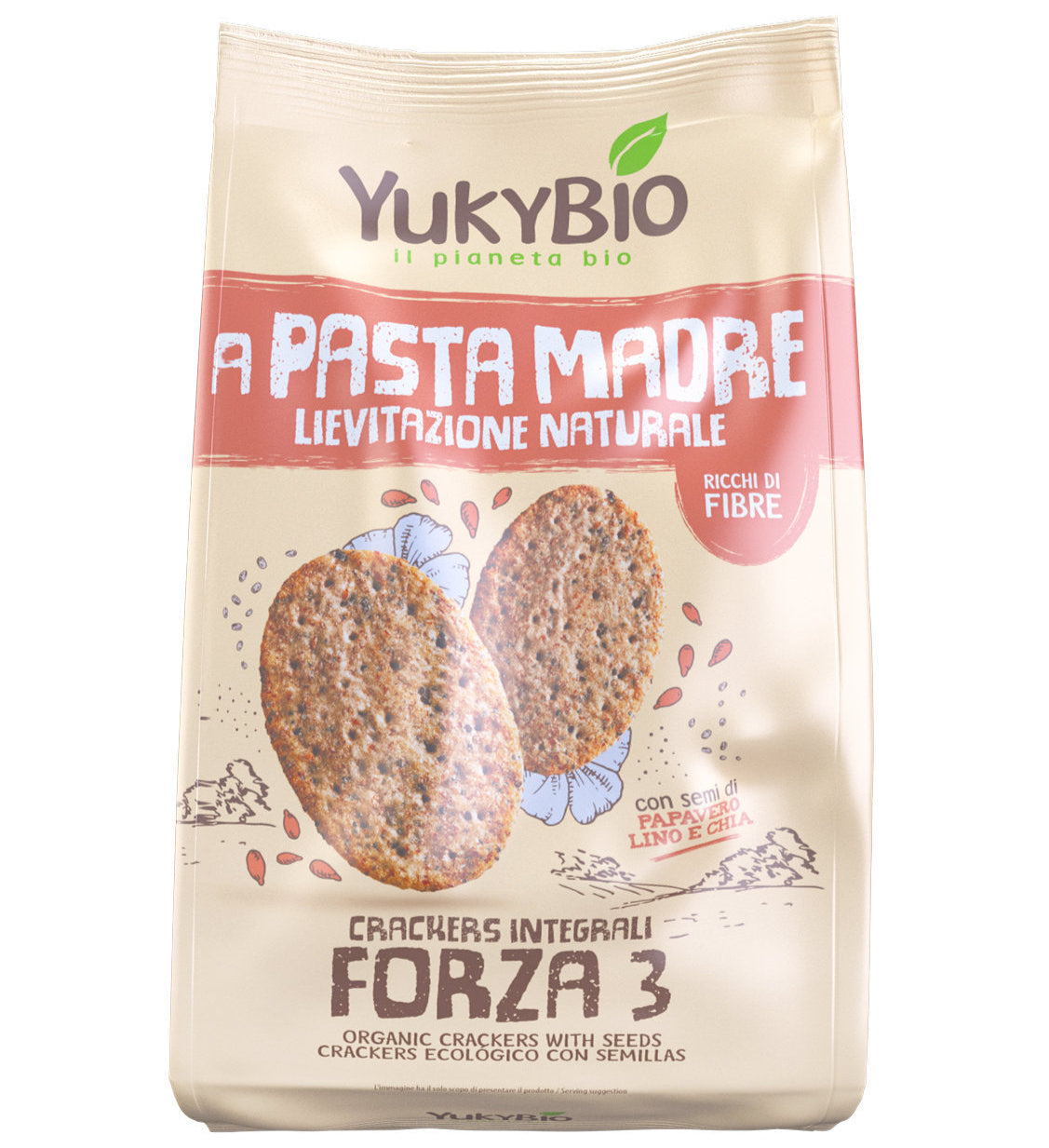 Crackers Ovali Integrali "Forza 3" - A Pasta Madre