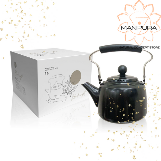 Teiera in acciaio inox Black Night