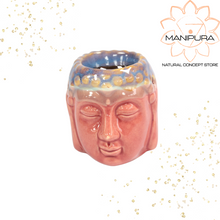 Bruciatore con candela Buddha - Blu  - Bianco - Arancio