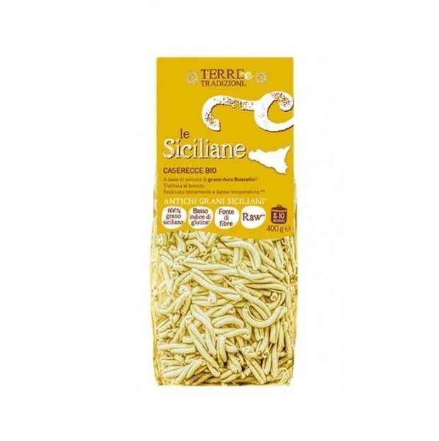 Caserecce Bio di Grano Duro Russello Le Siciliane – Terre e Tradizioni