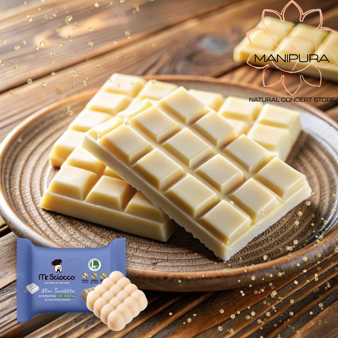 Mini Tavolette ALTERNATIVA 100% VEGETALE al cioccolato bianco