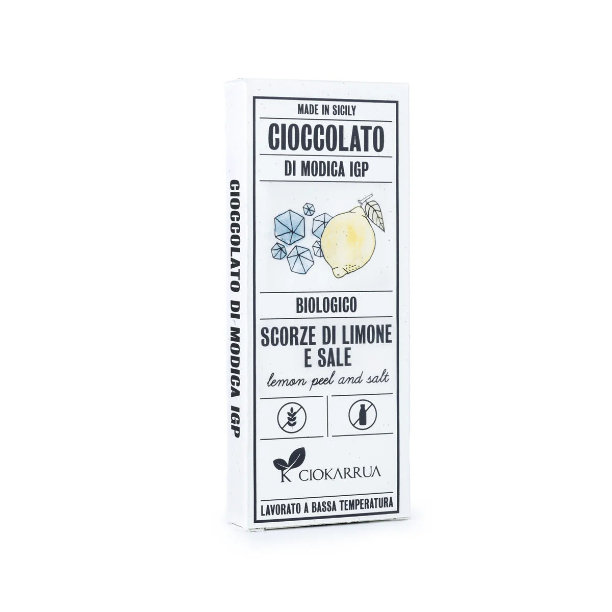 Tavoletta di Cioccolato Fondente di Modica IGP Biologico - Scorze di Limone
