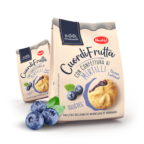 Cuor di crema ai mirtilli
