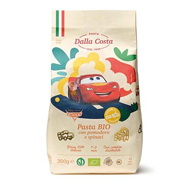 Pasta Cars con Pomodoro e Spinaci