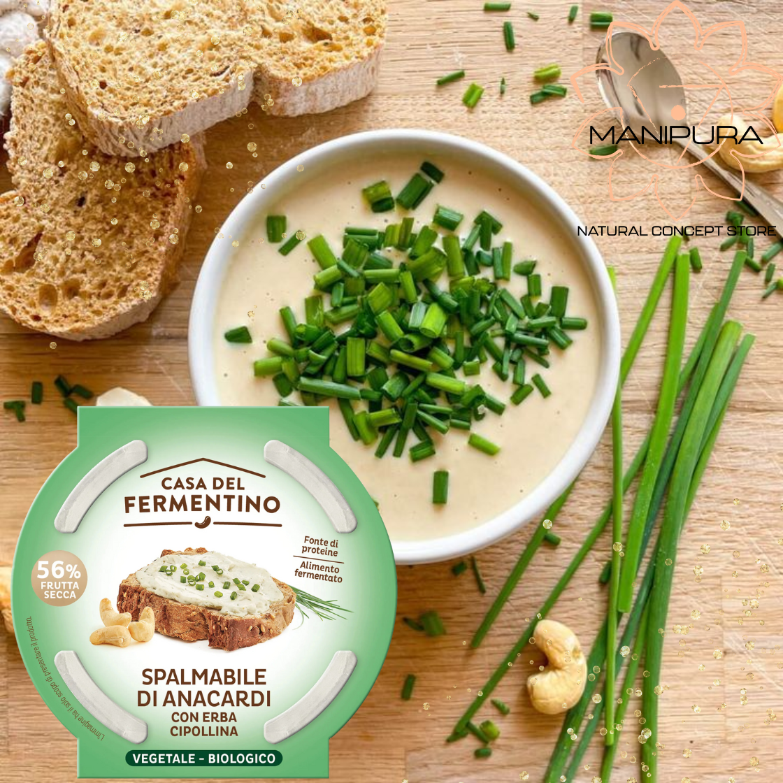 Fermentino di anacardi con erba cipollina