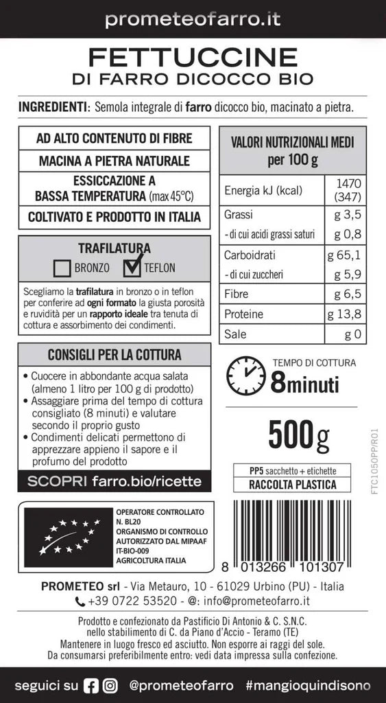Fettuccine di farro
