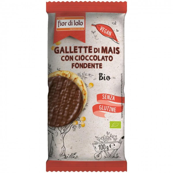 Gallette di mais con cioccolato fondente - Fior Di Loto