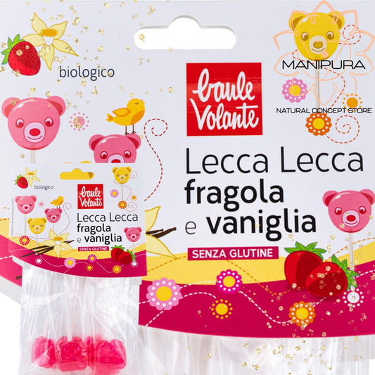 Lecca lecca fragola e vaniglia