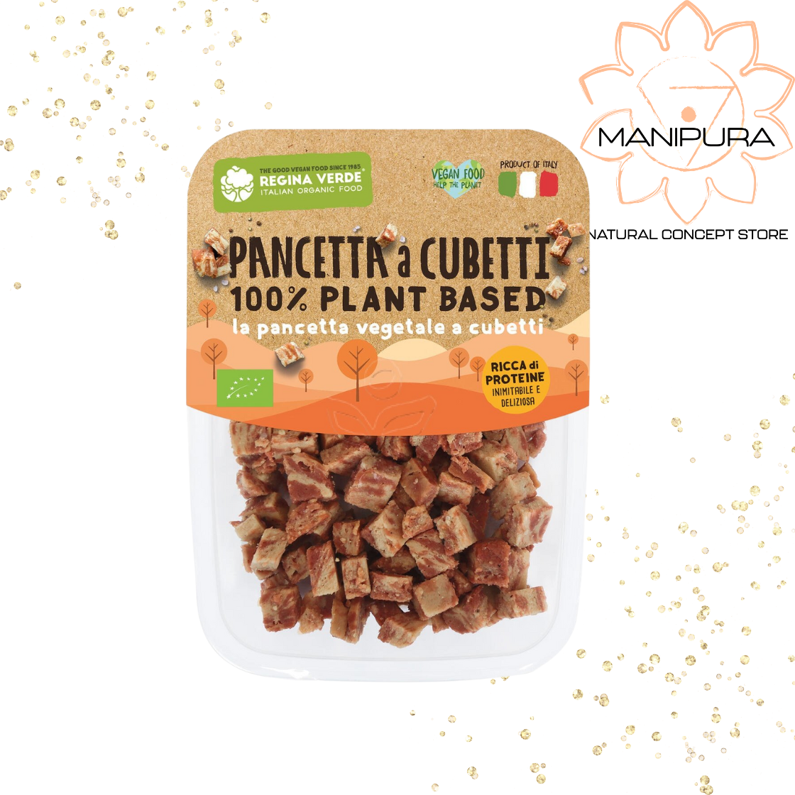 Pancetta a cubetti 100% plant based