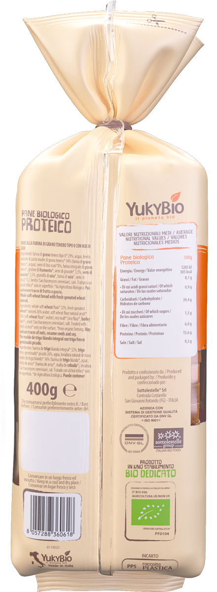 Yukybio - Pan bauletto proteico