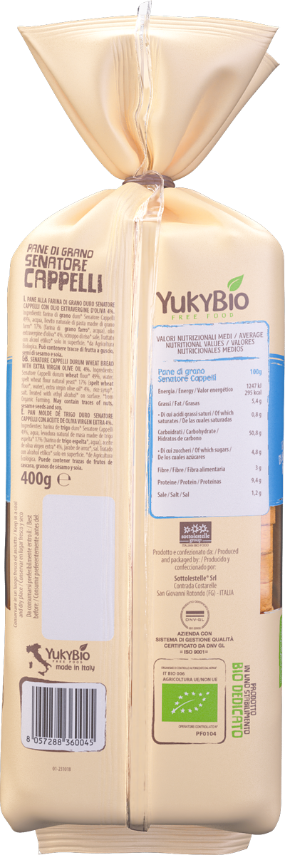 YukyBio - Pane di Grano Senatore Cappelli