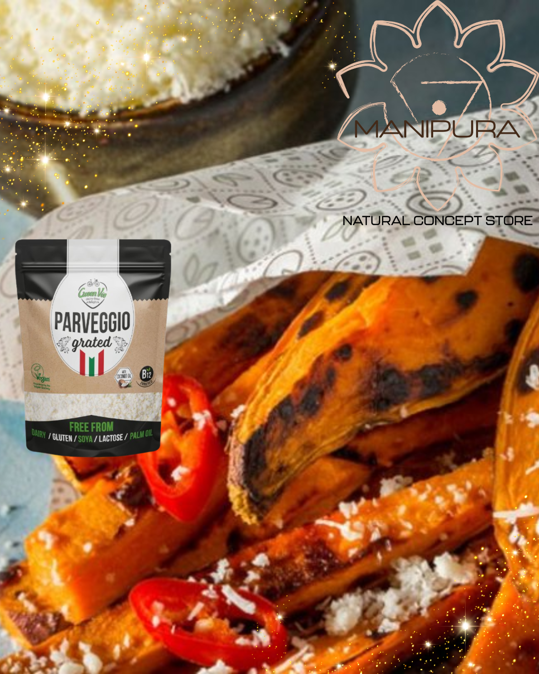 Parveggio simil formaggio grattugiato