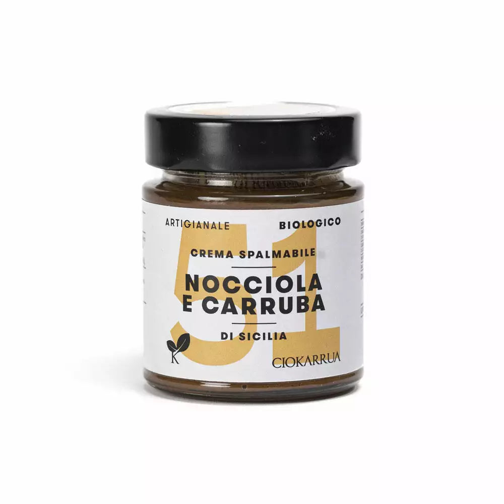 Crema Spalmabile Nocciola e Carruba di Sicilia BIO