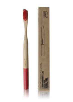 Spazzolino bamboo Medium Rosso